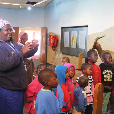 Photographing the exhibit
