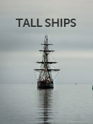 Tall ship sailing