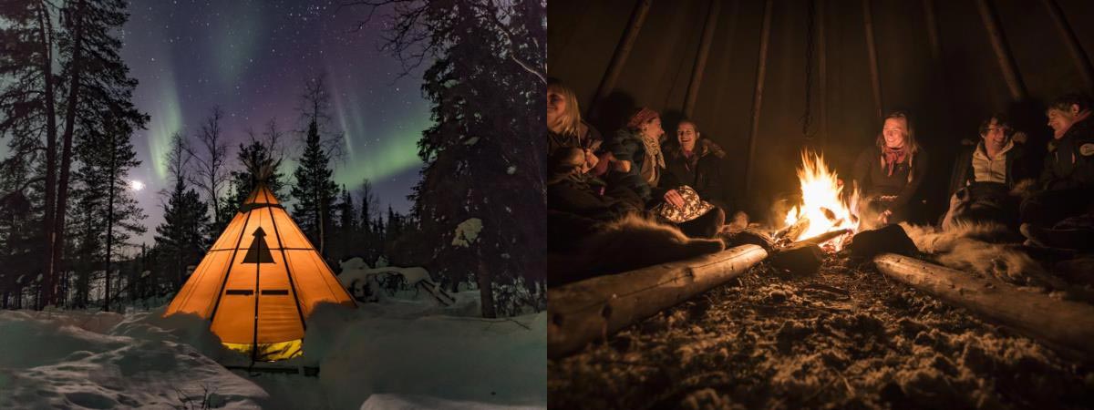 Images from our New Year Northern Lights Holiday, Sweden