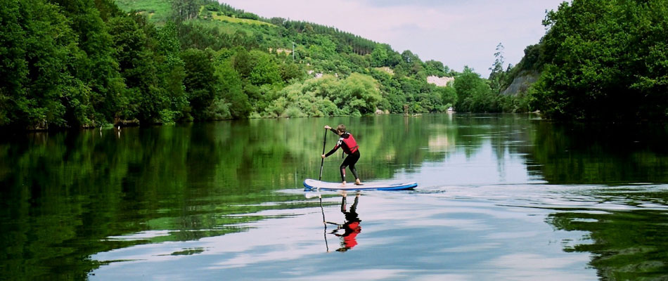 paddle boarding
