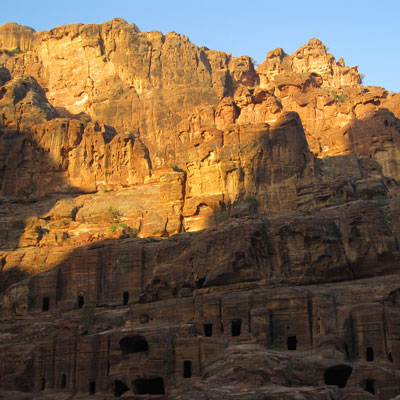 sunlit stone