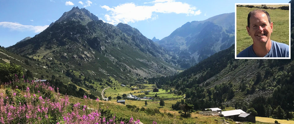 Andorra valley and Daniel inset