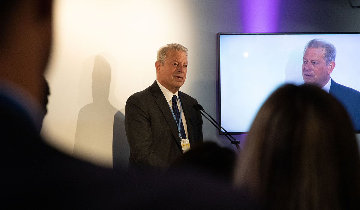 COP26 Business Leaders Nature Event. Al Gore speaking, 6th November 2021.