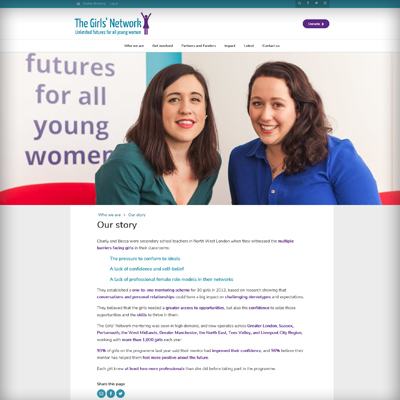 The Girls' Network website